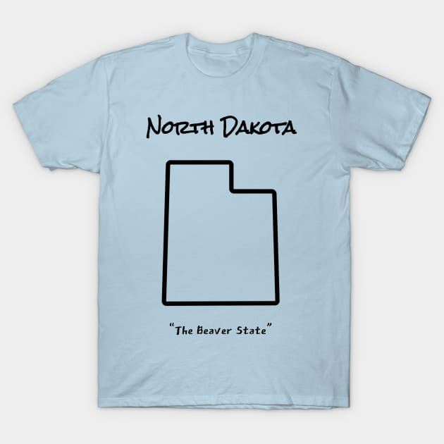 Truly North Dakota T-Shirt by LP Designs